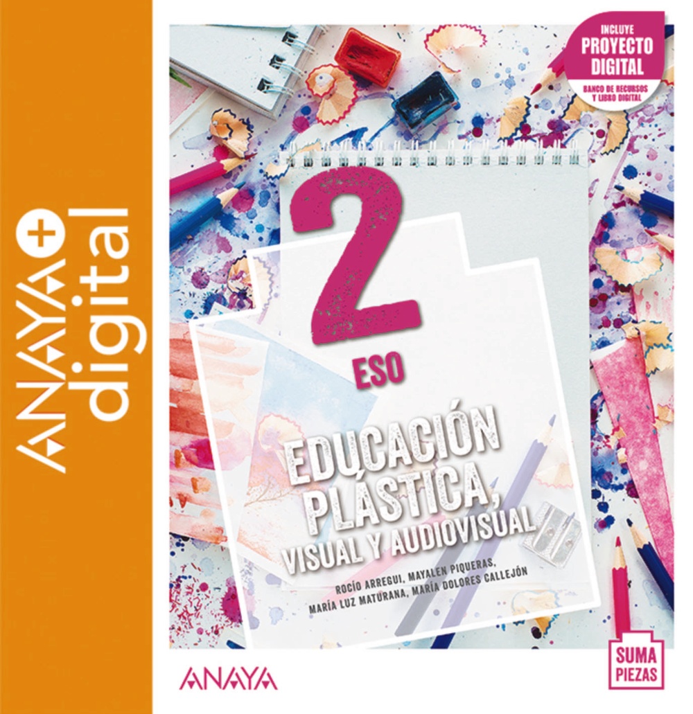 Portada del Libro Educación Plástica, Visual y Audiovisual 2º ESO Andalucía Dual Focus