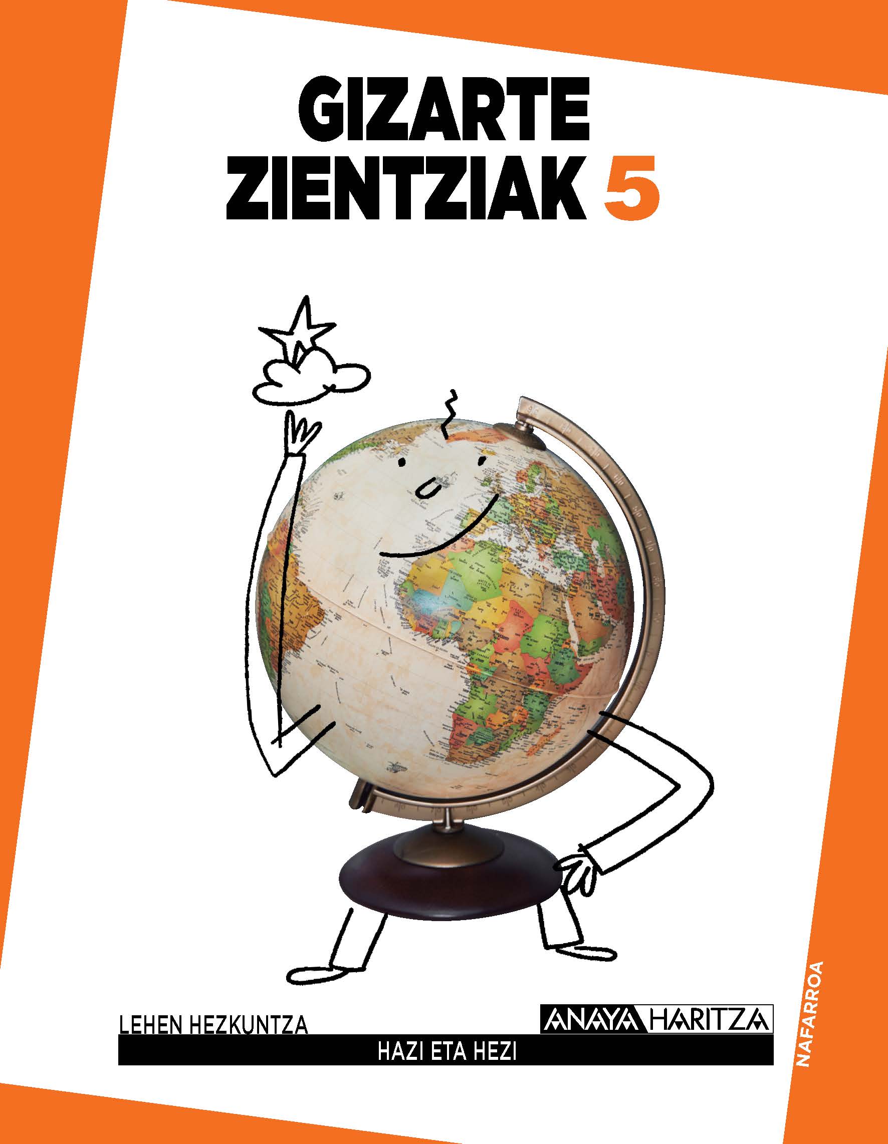 Book cover Gizarte Zientziak 5 Navarra ANAYA ON