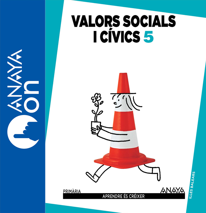 Book cover Valors socials i cívics 5 Balears ANAYA ON