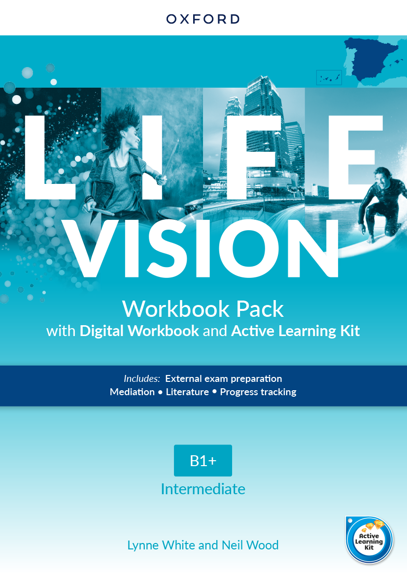 Book cover Life Vision Intermediate Digital WB + Active Learning Kit