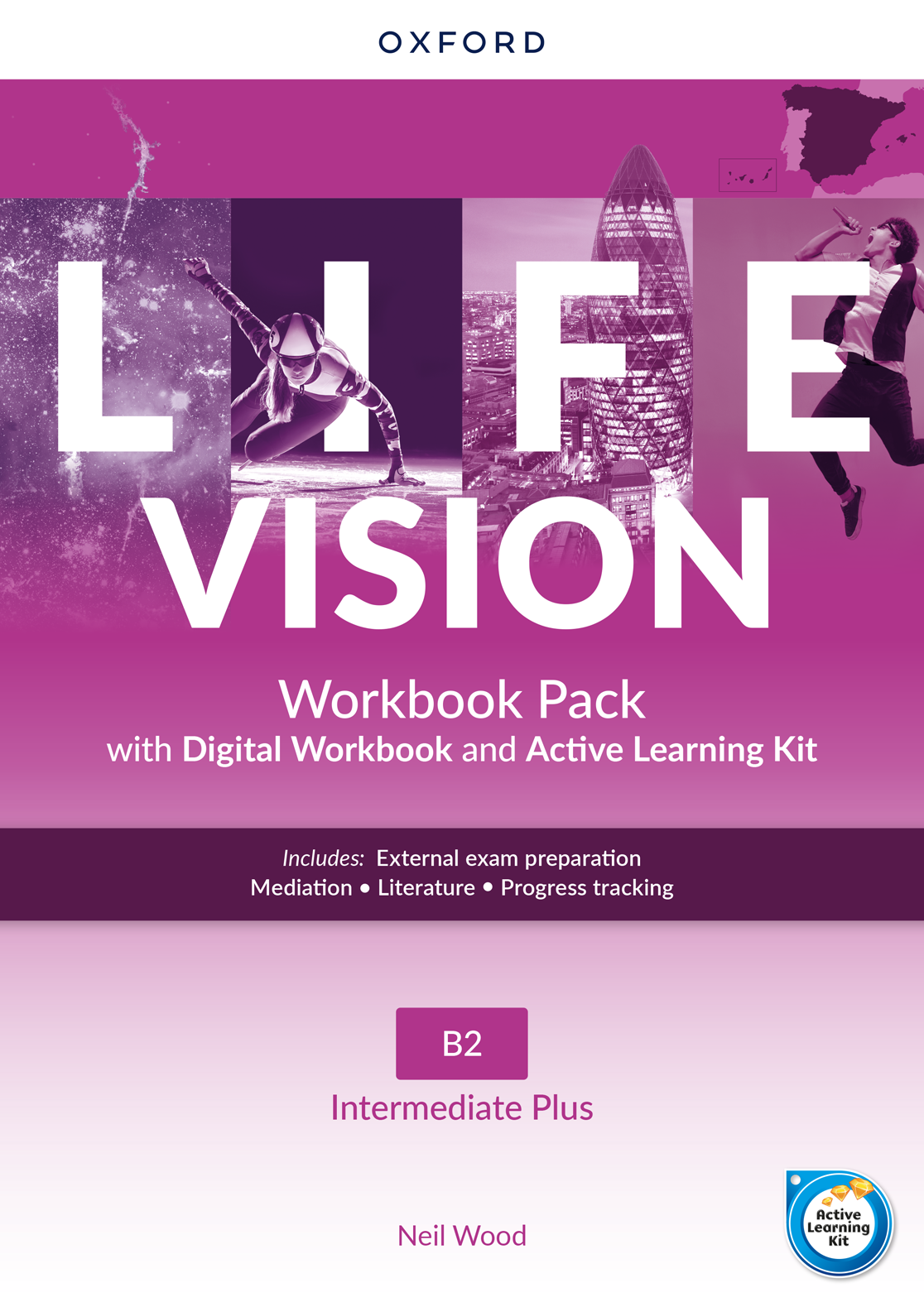 Book cover Life Vision Intermediate Plus Digital WB + Active Learning Kit