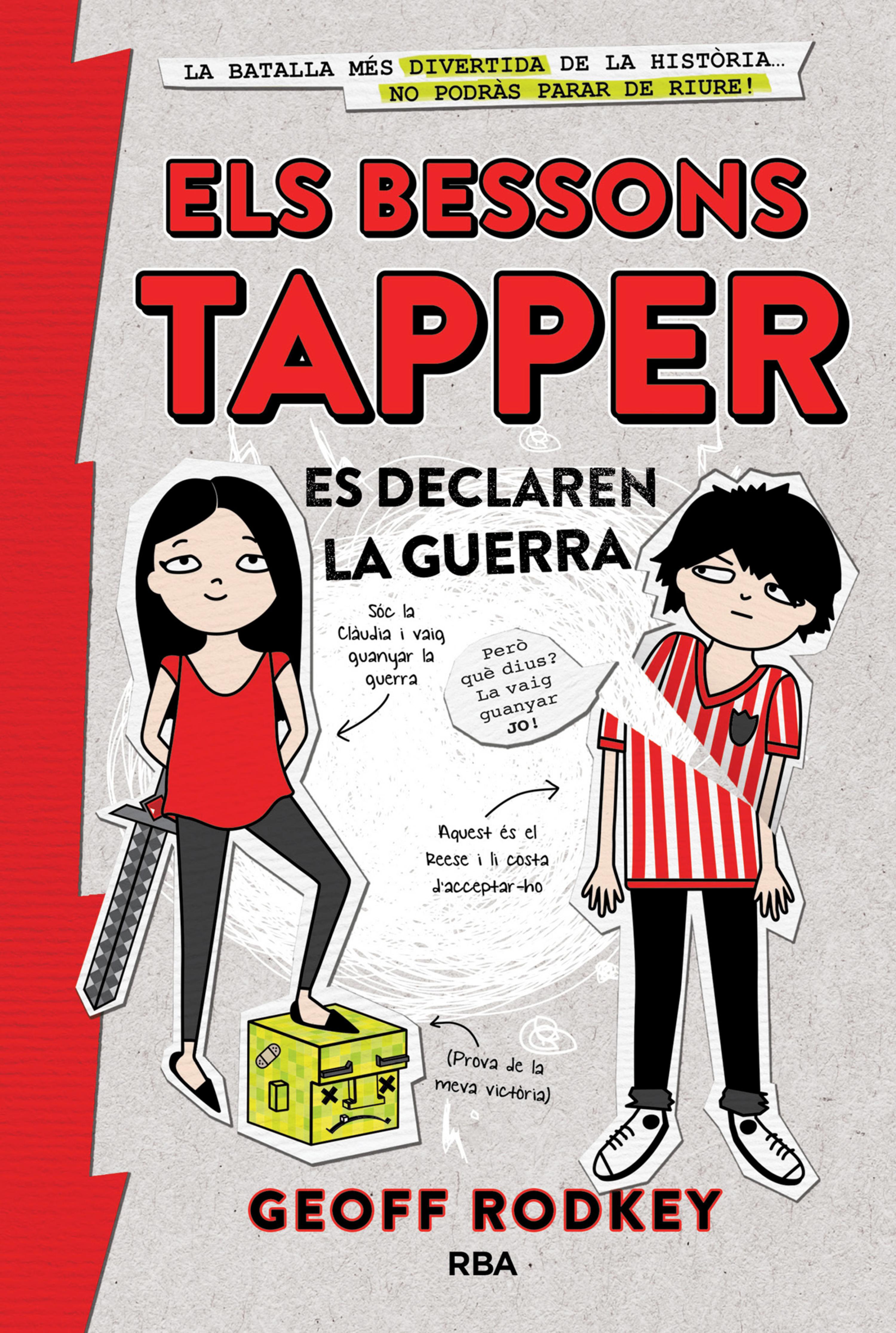 Book cover Els bessons Tapper es declaren la guerra (Els bessons Tapper 1)