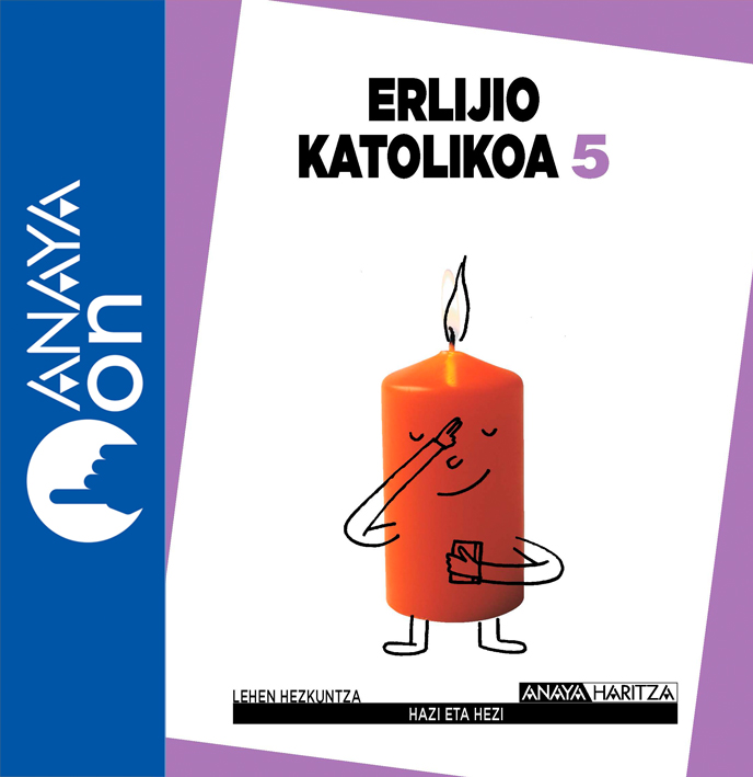 Book cover Erlijio Katolikoa 5 País Vasco ANAYA ON