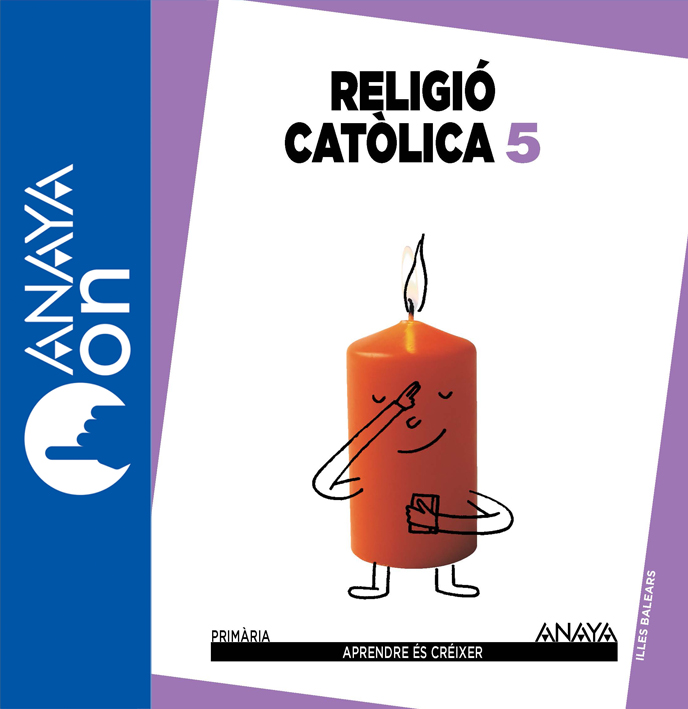 Book cover Religió Catòlica 5 Balears ANAYA ON