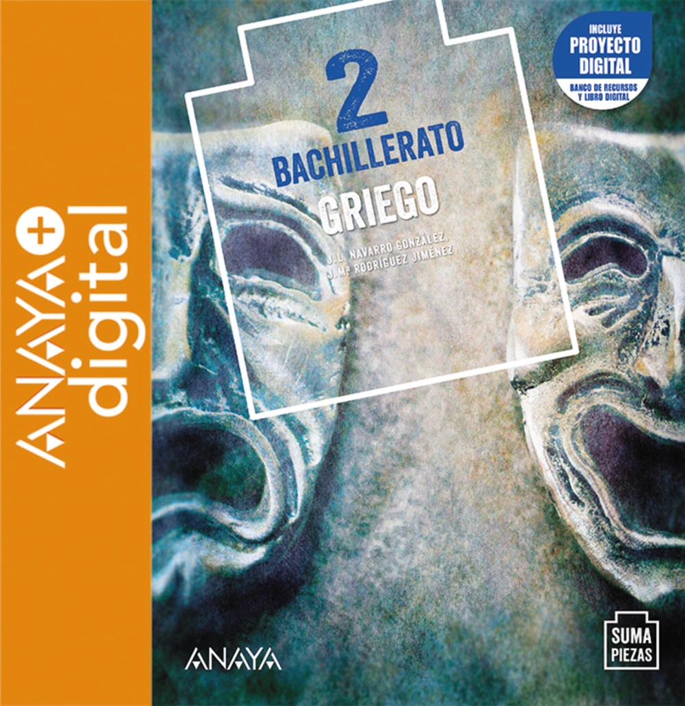 Portada del Libro Griego 2. Bachillerato.