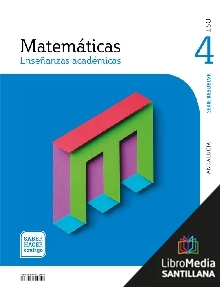 Book cover LM PLAT Alumno Matemáticas 4 ESO Saber Hacer Contigo Grazalema