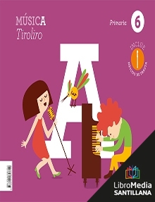 Book cover LM PLAT Alumno Música Tiroliro 6 Primaria Obradoiro