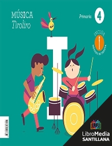 Book cover LM PLAT Alumno Música Tiroliro 4 Primaria Obradoiro