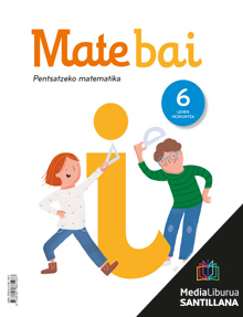 Book cover LM PLAT Ikaslea Mate bai 6 Lehen Hezkuntza Zubia