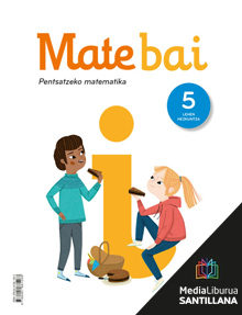 Book cover LM PLAT Ikaslea Mate bai 5 Lehen Hezkuntza Zubia