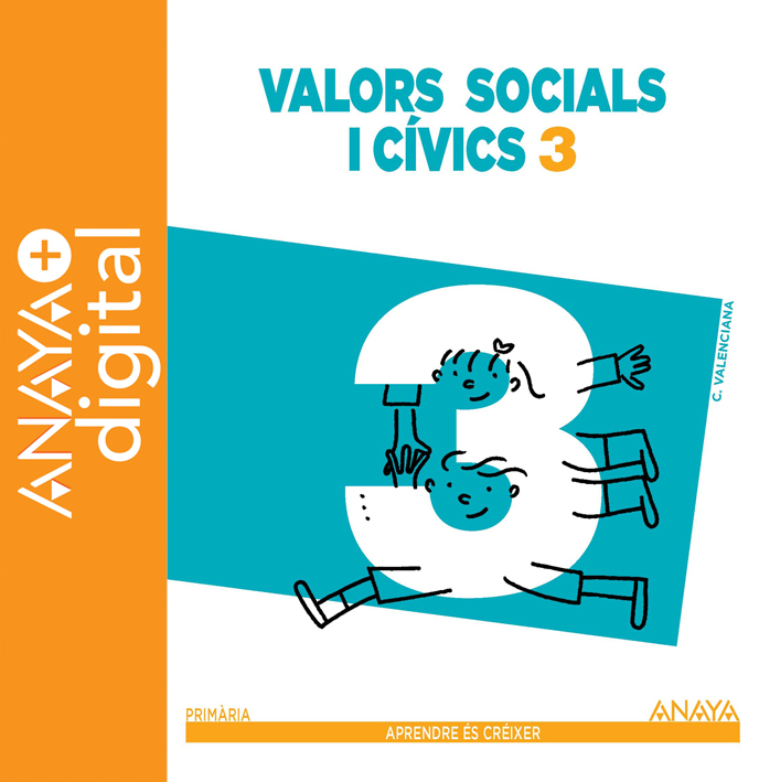 Book cover Valors Socials i Cívics 3º ANAYA + Digital