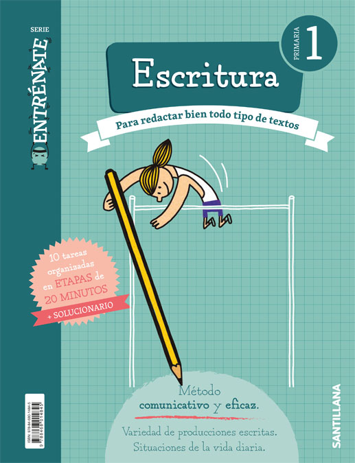 Book cover LDB PLAT Alumno Cdrn. Escritura 1PRI Entrénate