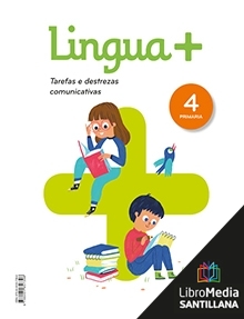 Book cover LM PLAT Alumno Lingua + 4 Primaria Obradoiro