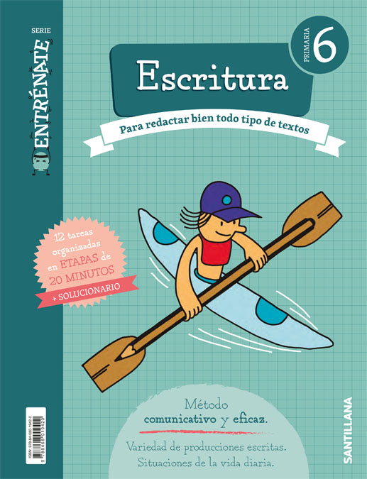 Book cover LDB PLAT Alumno Cdrn. Escritura 6PRI Entrénate