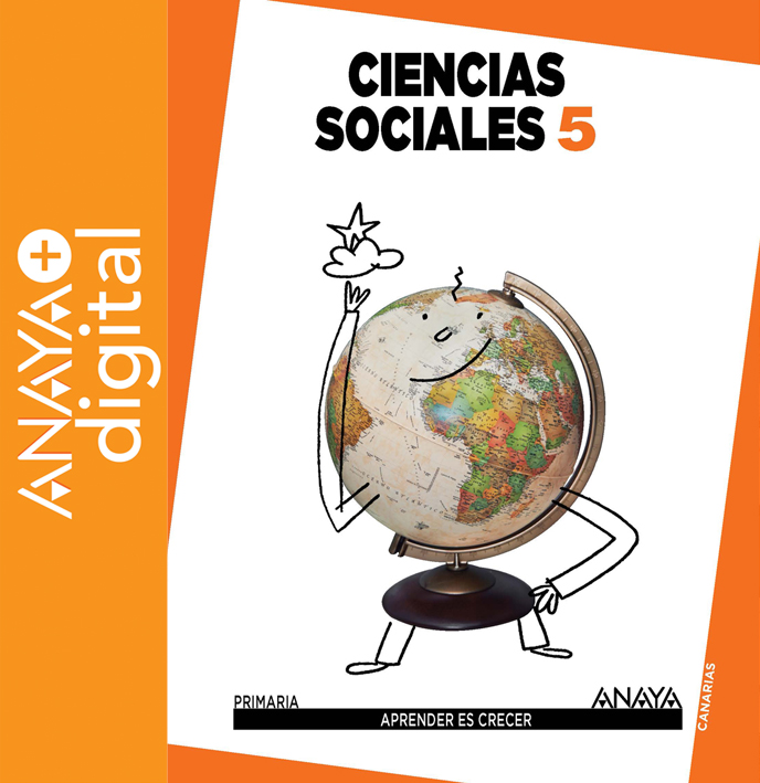 Book cover Ciencias Sociales 5º Canarias ANAYA + Digital