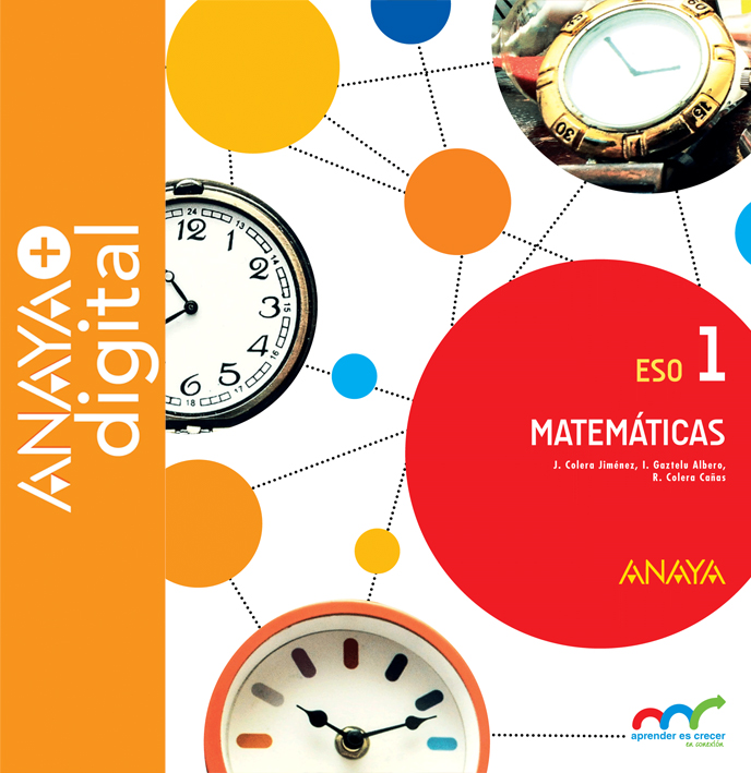 Portada del Libro Matemáticas 1. ESO. Anaya + Digital