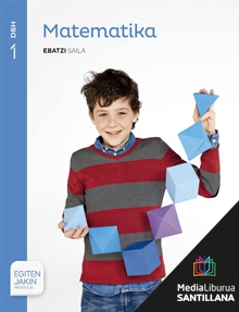 Book cover LM PLAT Ikaslea Matematika Ebatzi 1 DBH Egiten Jakin proiektua 5.0 Zubia