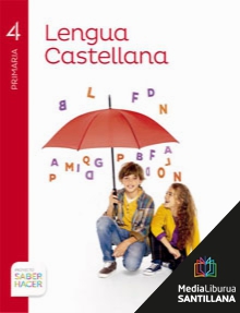 Book cover LM PLAT Alumno Lengua castellana 4 Primaria Saber Hacer LM50 Zubia