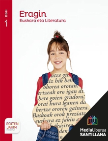 Book cover LM PLAT Ikaslea Euskara eta Literatura Egizu 1 DBH Egiten Jakin proiektua Zubia