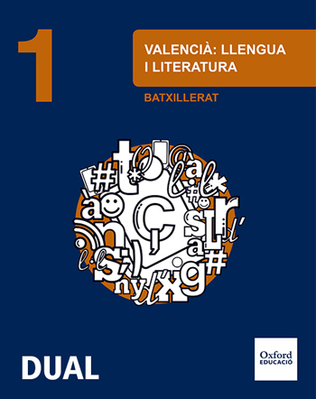 Book cover Valencià: Llengua i Literatura 1r Batxillerat DUAL