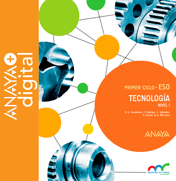 Portada del Libro Tecnología 1. ESO. Anaya + Digital