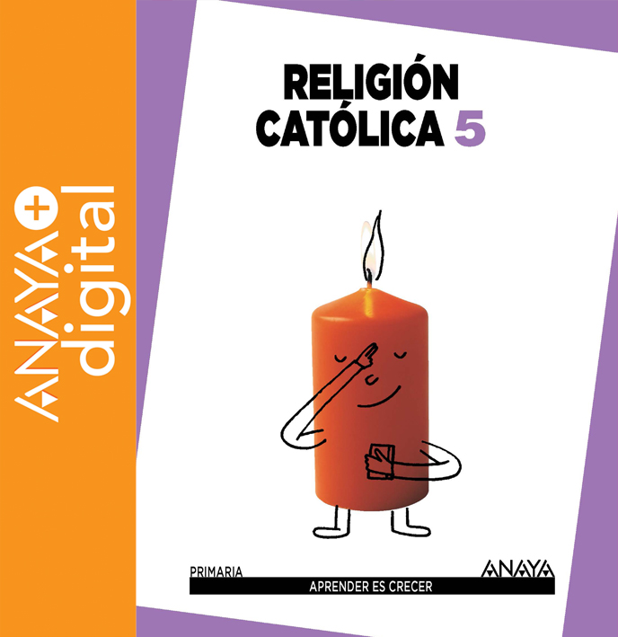 Book cover Religión Católica 5º MEC ANAYA + Digital