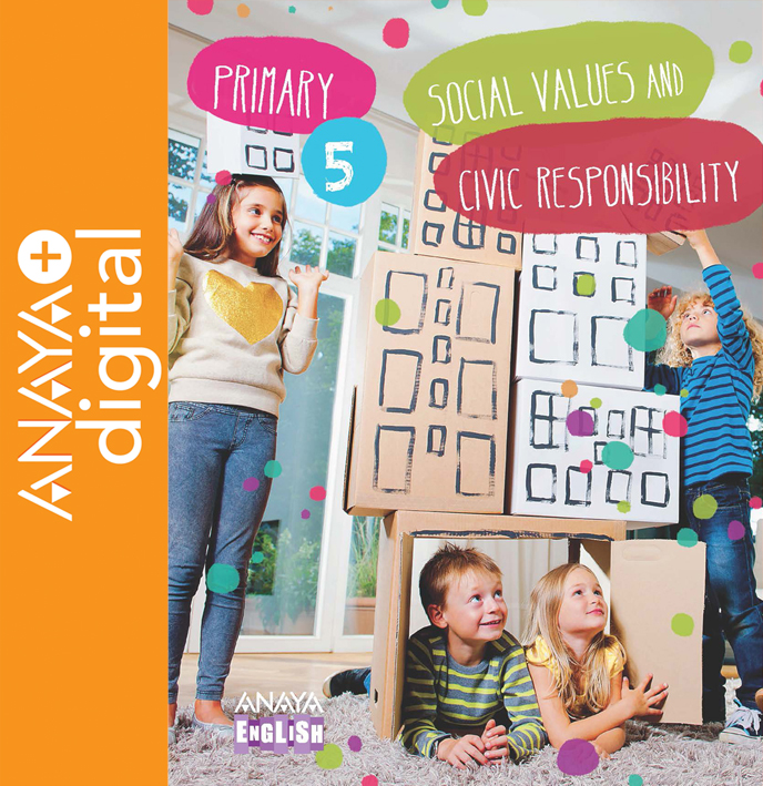 Book cover Social Values and Civic Responsability 5º ANAYA + Digital