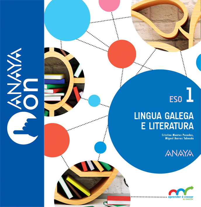 Book cover Lingua Galega e literatura 1 ESO Gal Anaya On