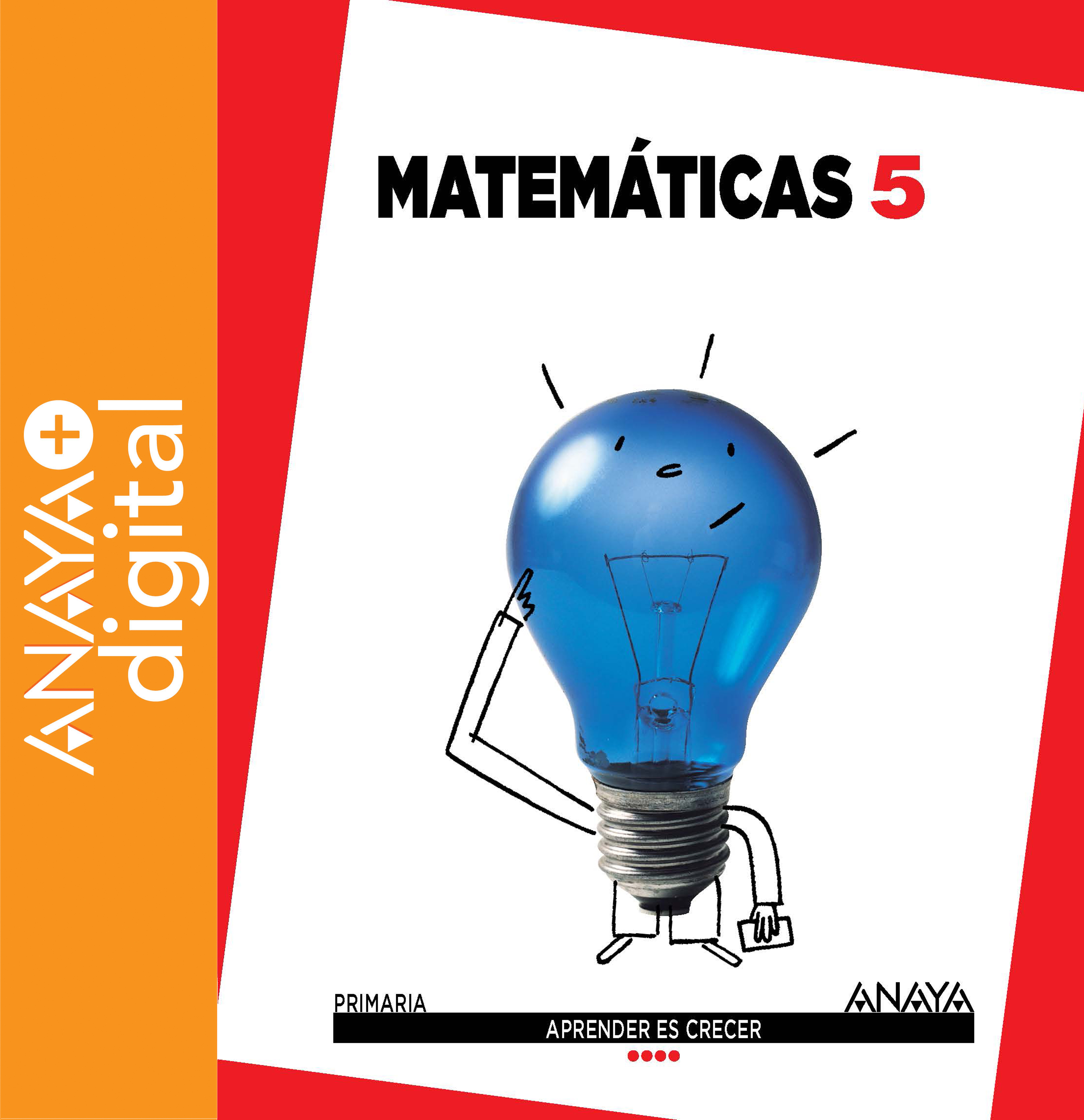 Book cover Matemáticas 5º ANAYA + Digital