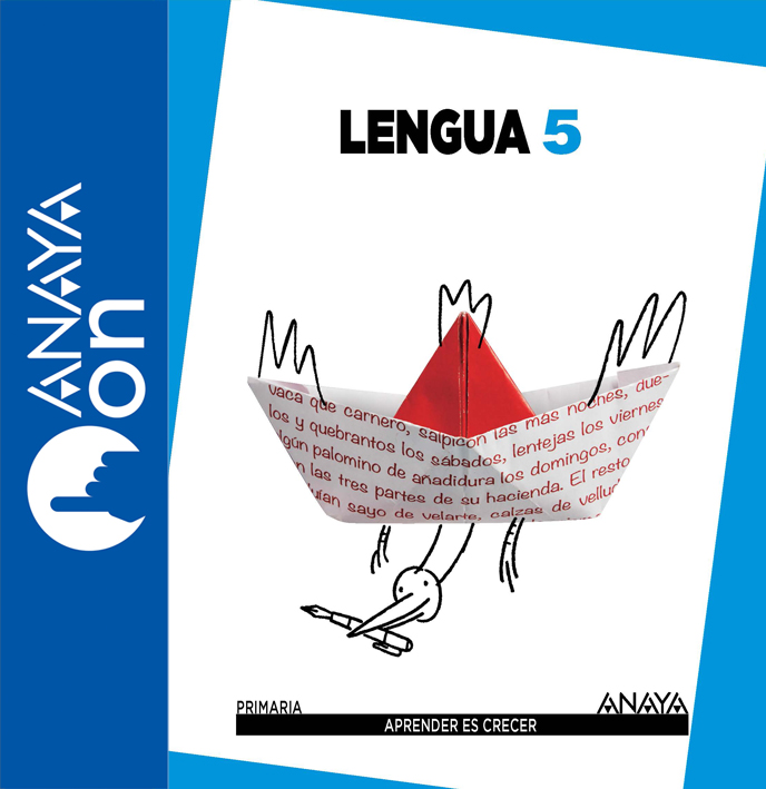 Book cover Lengua 5º  ANAYA ON