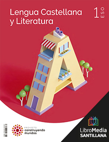 Book cover LM PLAT Alumno Lengua y Literatura 1 ESO Construyendo Mundos Canarias