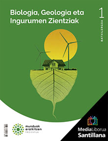 Book cover LDB PLAT Irakaslea Biologia eta Geologia 1 BTO Munduak eraikitzen Zubia