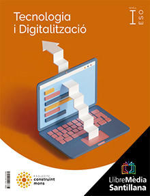 Book cover LM PLAT Alumne Tecnoloia i Digitalització I ESO Construint mons Grup