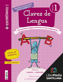 Book cover LDB PLAT Alumno Claves de Lengua Letra de imprenta 1 Primaria