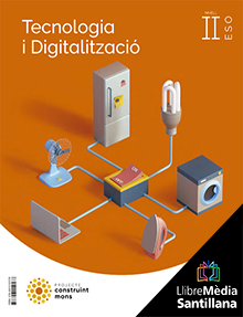 Book cover LM PLAT Alumne Tecnoloia i Digitalització II ESO Construint mons Grup