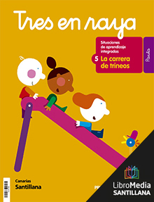 Book cover LM PLAT Alumno Tres en raya Pauta 5 1 Primaria Canarias