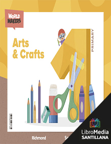 Book cover LM PLAT Teacher Arts and Crafts 1 Primary World Makers Clil