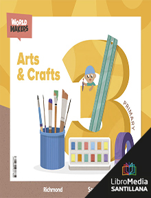 Book cover LM PLAT Teacher Arts and Crafts 3 Primary World Makers Clil