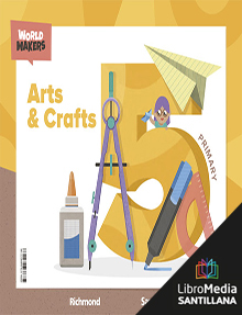 Book cover LM PLAT Teacher Arts and Crafts 5 Primary World Makers Clil