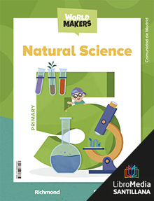 Book cover LM PLAT Teacher Natural Science 5 Primary Madrid World Makers Clil