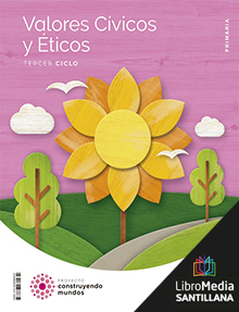 Book cover LDB PLAT Alumno Educación en Valores Cívicos y Éticos Primaria Construyendo mundos