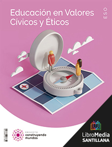 Book cover LDB PLAT Alumno Educación en Valores Cívicos y Éticos ESO Construyendo mundos