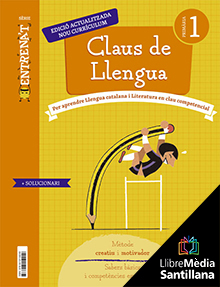 Book cover LDB PLAT Alumne Claus de Llengua Entrena't 1 Primària Grup