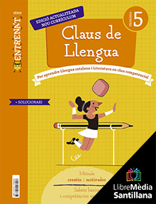 Book cover LDB PLAT Alumne Claus de Llengua Entrena't 5 Primària Grup