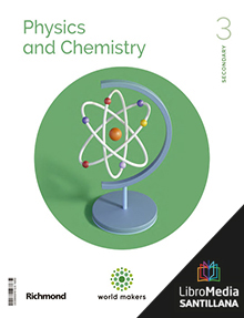 Book cover LM PLAT Student Physics and Chemistry 3 ESO World Makers Clil