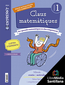 Book cover LDB PLAT Alumne Claus de matemàtiques Lletra D´impremta Entrena`t 1 Primària Grup