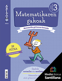 Book cover LDB PLAT Ikaslea Matematikaren gakoak Aritu 3 Lehen Hezkuntza Zubia