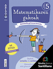 Book cover LDB PLAT Ikaslea Matematikaren gakoak Aritu 5 Lehen Hezkuntza Zubia