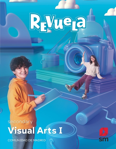 Book cover DA. Visual Arts I. Revuela