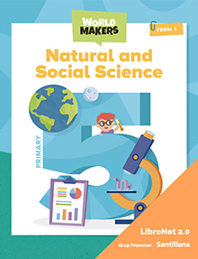 Book cover LN PLAT Student Natural and Social Science 5 Primary World Makers Clil